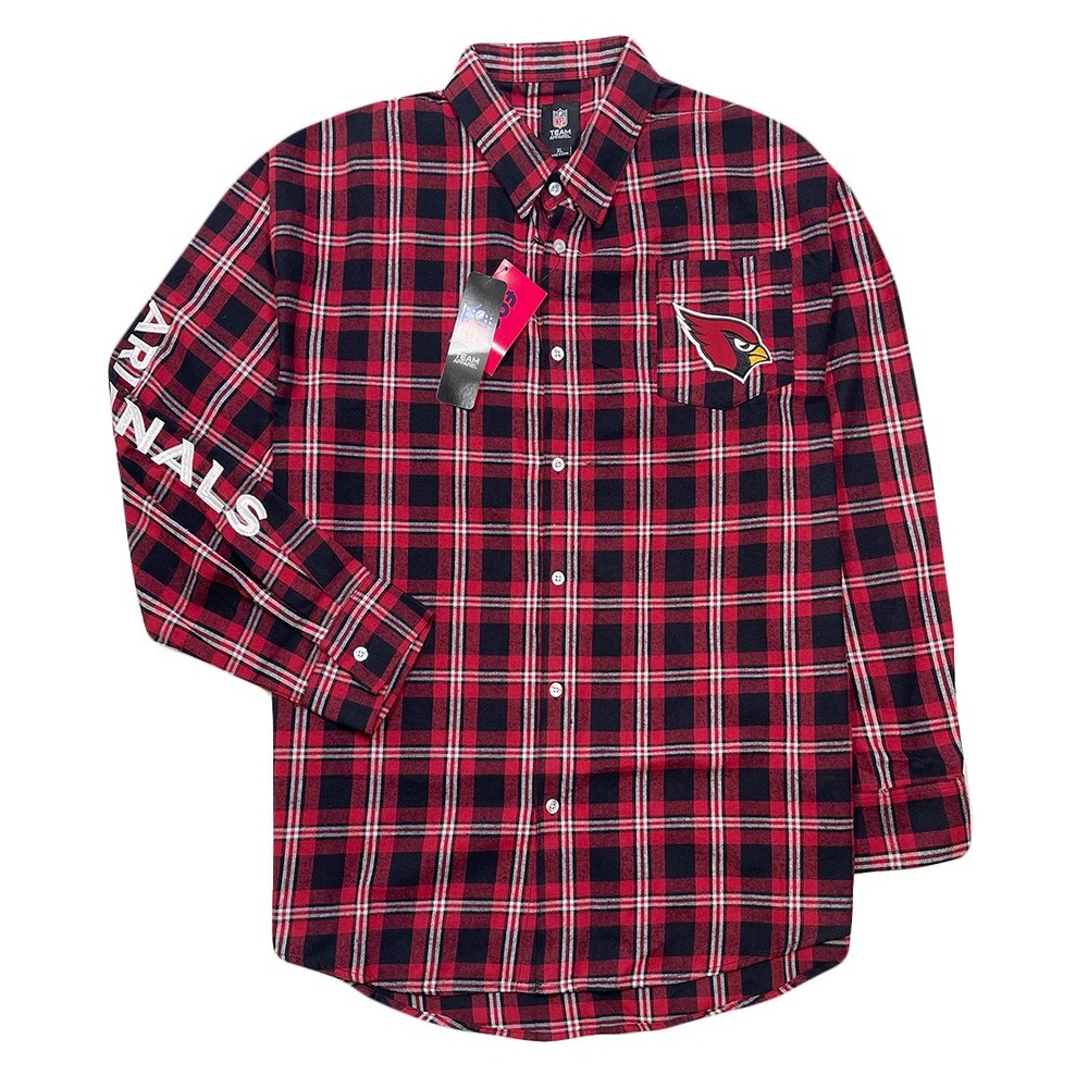 Arizona Cardinals / NFL / FOCO Flannel Shirt - NWT Mens Size XL - #45908-N1‎